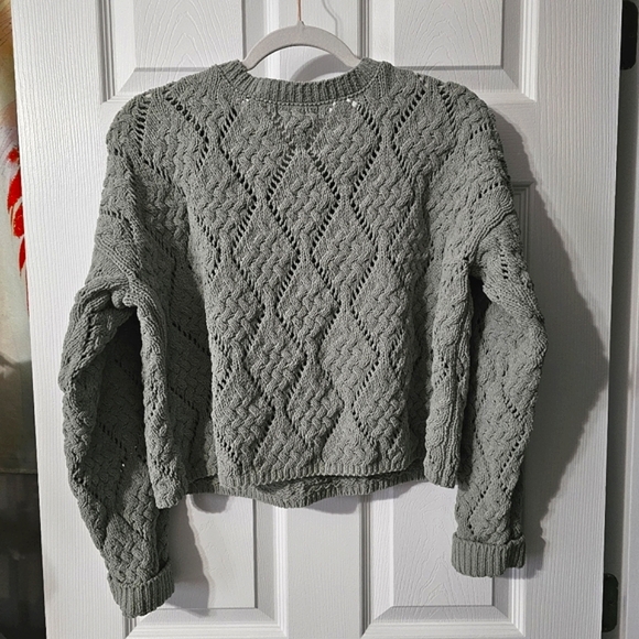 Jessica Simpson Cropped Open Knit Sweater - Size XL - Picture 9 of 12